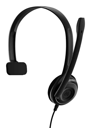 Over the Head Monaural Voip Headset with USB Adapte