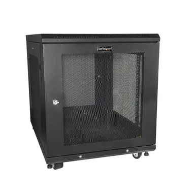 4-POST 12U Server Rack W/ Adjustable Mounting Depth for IT Equipment - Network R