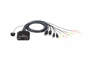 2-PORT USB Displayport Cable KVM Switch