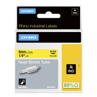 Rhino 1/4 Yellow Heat Shrink Tubes