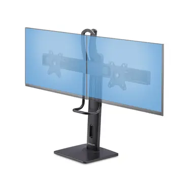 Crossbar Dual Monitor Desk Stand for Double 27-INCH Screens VESA Mount 75X75/10