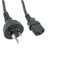 Power Cable Iec to Aust 3 Pin Black 1.8M