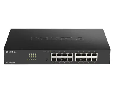 D-Link DGS-1100-16V2 Smart Managed 16-PORT Switch. 16 X 1G Ports. Segregate Diff