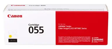 Canon 055 Yellow Standard Yield Toner Cartridge - for Use with LBP664CDW MF741C