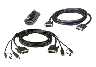 6FT. Dual Display DVI-D Secure KVM Cable