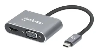 USB-C to HDMI/VGA 4-IN-1 Docking Converter with Power Delivery