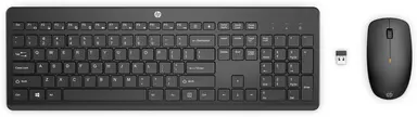 HP 235 - Keyboard Mouse - Qwerty - Mouse Keyboard - Wireless - USB-A - Black -