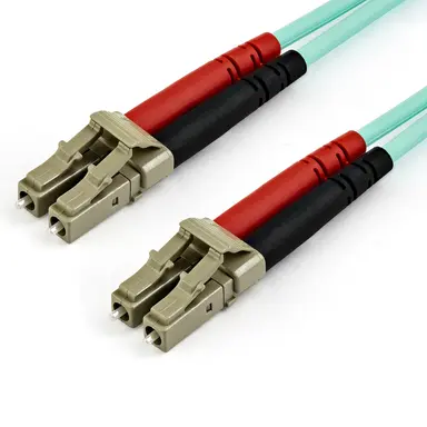 10M (33FT) OM4 Multimode LC/LC-Upc Fiber Cable; 1/10/40/100 Gbps Full Duplex; 50