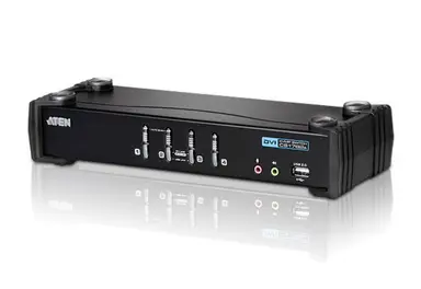 4-PORT Masterview USB-DVI KVM Switch Cables Included