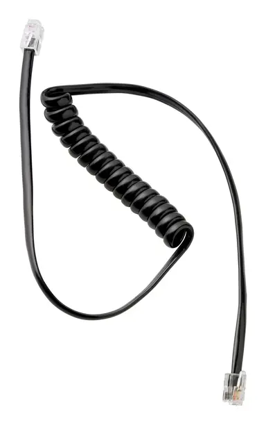 Phone to Interface Box Cable Modular to Modular Plug Short Coiled Cable
