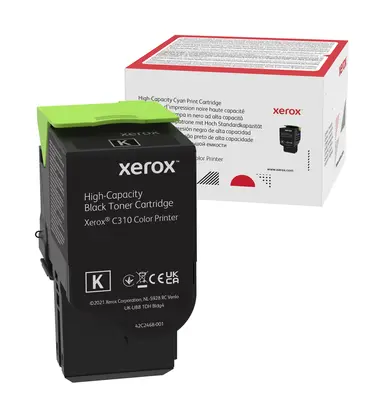 Genuine Xerox Black High Capacity Toner Cartridge Xerox C310 & C315 Color Print