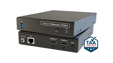 Maevex 7112 Hevc/Avc Single-Channel 4KP60 Encoder 1X HDMI & Analog Audio in 1X