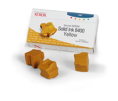 Genuine Xerox Solid Ink 8400 Yellow (three Sticks) 108R00607