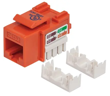 CAT5E Orange Keystone Jack Utp