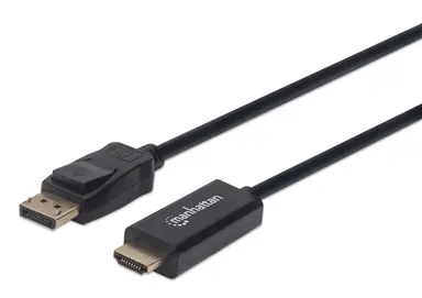 Displayport Male to HDMI Male Cable 1.8 M (6 FT.) Black