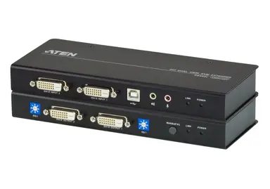 DVI Dual View KVM Extender UP to 200 FT.3 Years Warranty