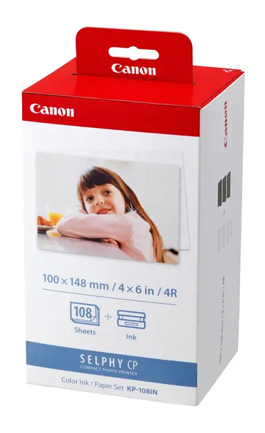 Color Ink/Paper Set - 4 Inch X 6 Inch - Postcard Size 4FTX6FT / 108 Sheets with