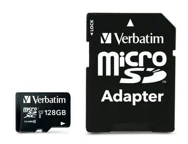 128GB Premium Microsdxc Memory Card with Adapter Uhs-I Class 10