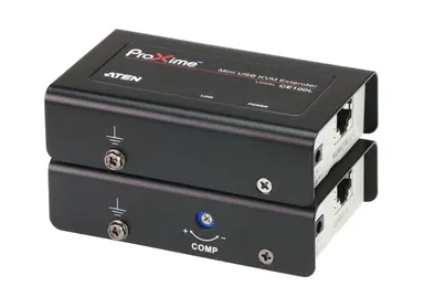 The CE100 USB Mini KVM Extender Allows Access to a Remote Computer from a Locati