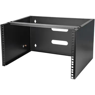 6U Wall Mount Rack for Networking Equipment - 19IN Wallmount Patch Panel Bracket