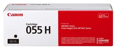 Canon 055 Black High Yield Toner Cartridge - for Use with LBP664CDW MF741CDW M