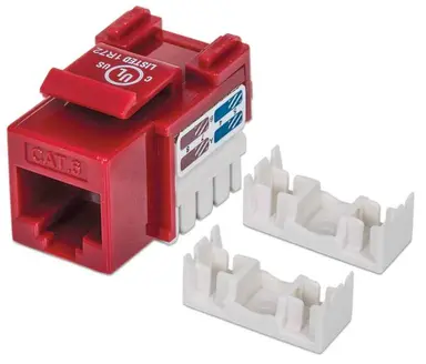 CAT6 Red Keystone Jack Utp
