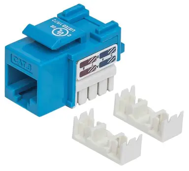 CAT6 Blue RJ45 Keystone Jack Utp