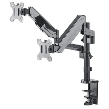 Universal Gas Spring Dual Monitor Mount