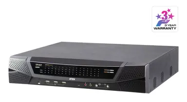 8 Remote & 1 Local User (shared) 64 Port CAT5 Fhd IP KVM with Virtual Media and