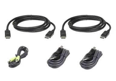 10FT. Dual Display Displayport Secure KVM Cable Kit