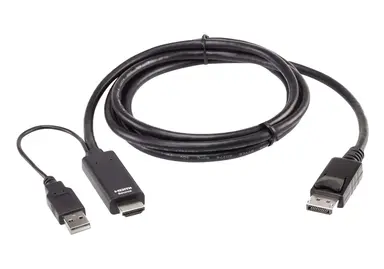 6FT. Single Distplay USB and HDMI to DP Universal Secure KVM Cable
