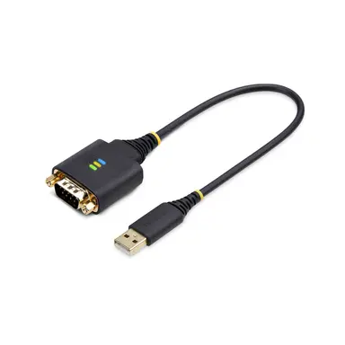 1FT (30CM) USB to Serial Adapter Cable Com Retention Interchangeable Screws/NU