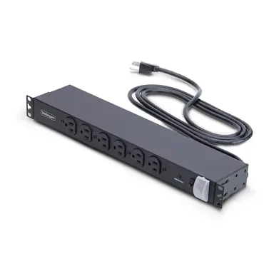 14-OUTLET Rackmount Pdu 1U Server Power Strip with 6X Front and 8X Rear Ports