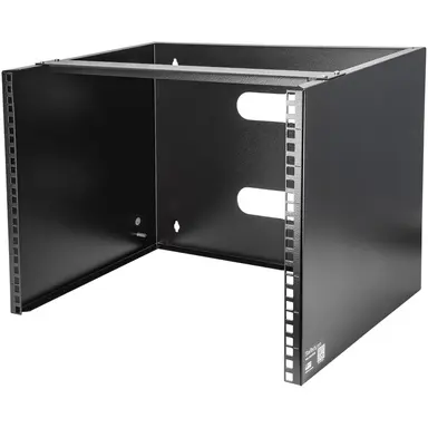 8U Wall Mount Rack for Networking Equipment - 19IN Wallmount Patch Panel Bracket