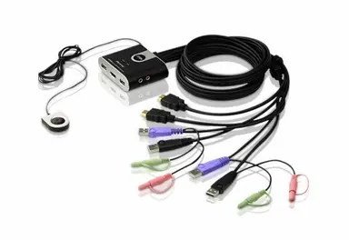2-PORT USB HD Audio/Video KVM Switch