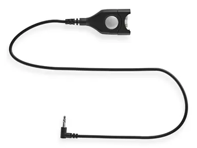 Dect/Gsm Cable Easy Disconnect to 2.5 MM 3-POLE Plug 38 Inch. Straight Cable