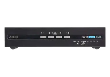 4-PORT USB DVI Dual Display PP4.0 Secure KVM W/ Cac Support