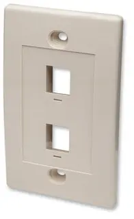 2 Outlet Ivory Wall Plate