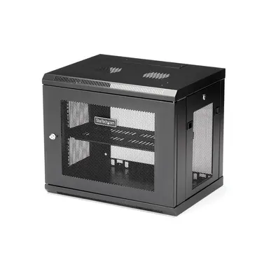 Wall-Mount Server Rack for Rackmount Equipment - Small Data Rack Features a Desi