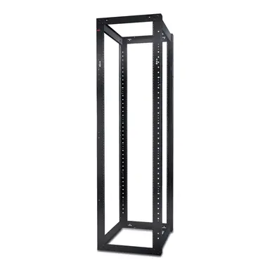 AR204A - Netshelter 4 Post Open Frame Rack - Black