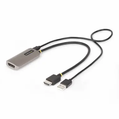 1FT (30CM) HDMI to Displayport Adapter Cable 8K 60HZ Active HDMI 2.1 to DP 1.4