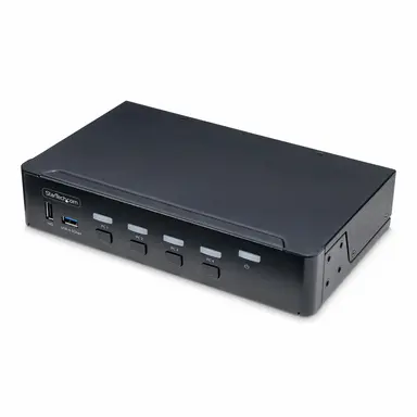 4-PORT Displayport KVM Switch Single 4K 60HZ Monitor 6X USB Ports Push-Button