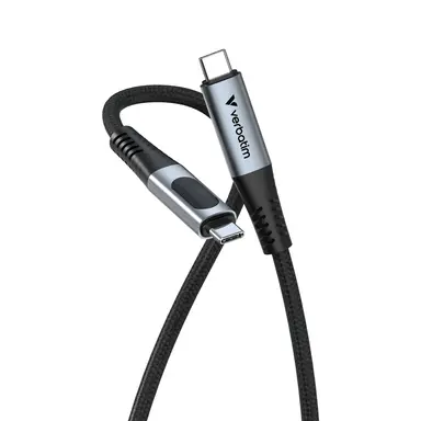 Verbatim Sync & Charge USB C to USB C 240W 40 Gbps Display 120 CM