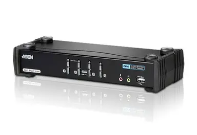 4-PORT Dual-Link DVI Kvmp with USB 2.0 and 2.1 Audio Support