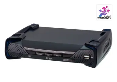 4K Displayport Single View KVM Over IP Receiver W/Audio/Serial/Sfp Fiber