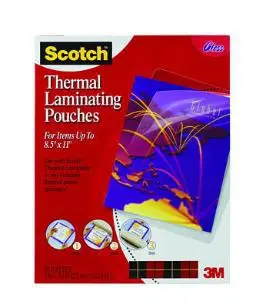3M THERMAL POUCHES, LETTER SIZE  9 IN X 11.4 IN 50/PACK