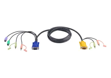 Keyboard / Video / Mouse / Audio Cable - 15 Pin Sphd;mini-Phone 3.5 MM - Male -