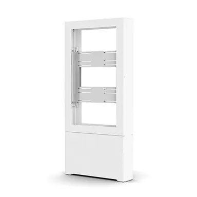 46IN B2B Portrait Floor Kiosk White