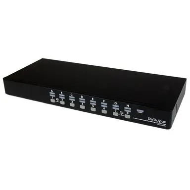 A Complete 16-PORT USB KVM Kit Including All Necessary Cables and Accessories -