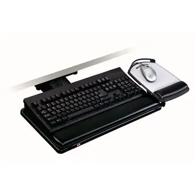 ADJUSTABLE KEYBOARD TRAY,KNOB ADJUST ARM